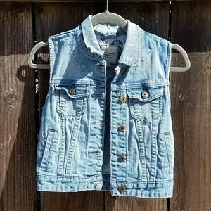 🌼Forever 21 Denim Vest (Inside Pockets) SMALL🐎
