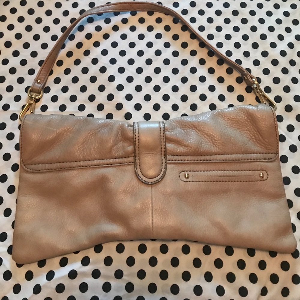 B. Makowsky Buckle Clutch Handbag - Picture 6 of 8