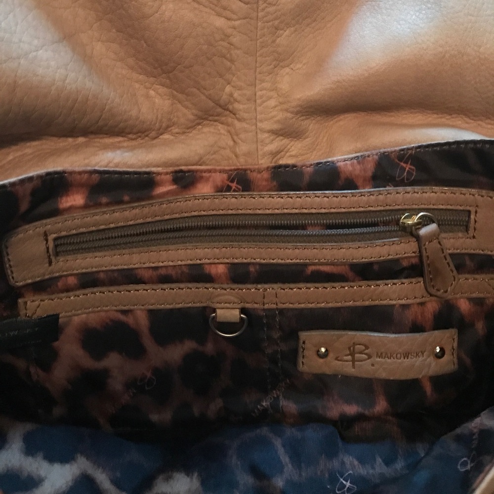 B. Makowsky Buckle Clutch Handbag - Picture 8 of 8