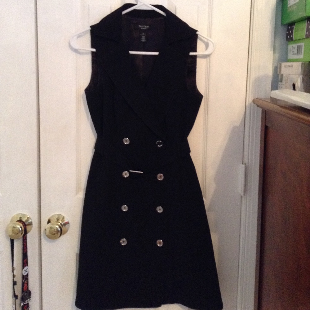White House Black Market Artist trench dress