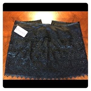 NEW American Threads: Black Lace Skirt
