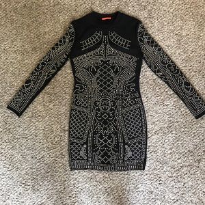 Black studded dress