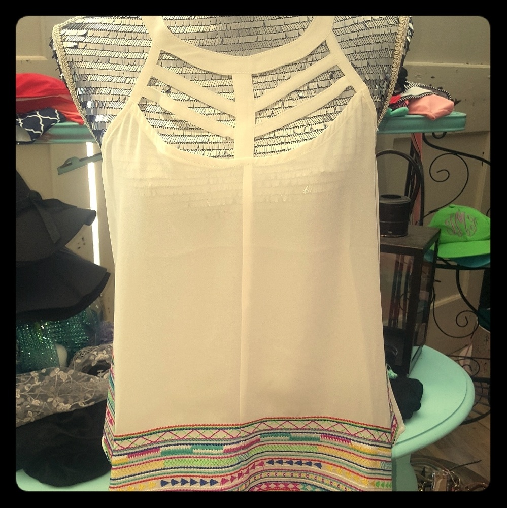 🆕️Sheer White Tank
