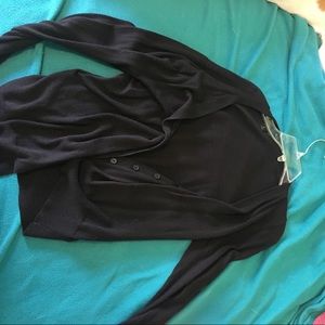 Black cardigan