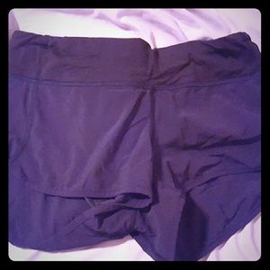 Lululemon black speed shorts