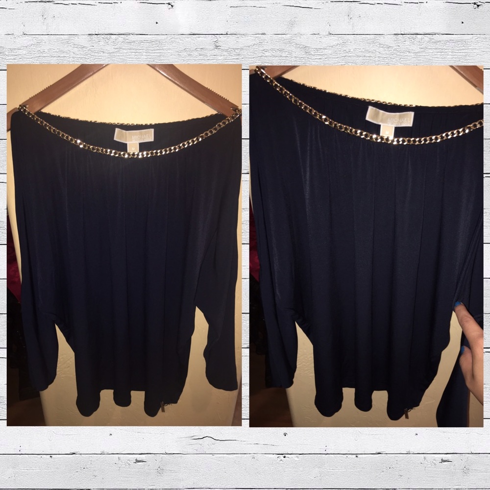 MICHAEL KORS Navy Blouse