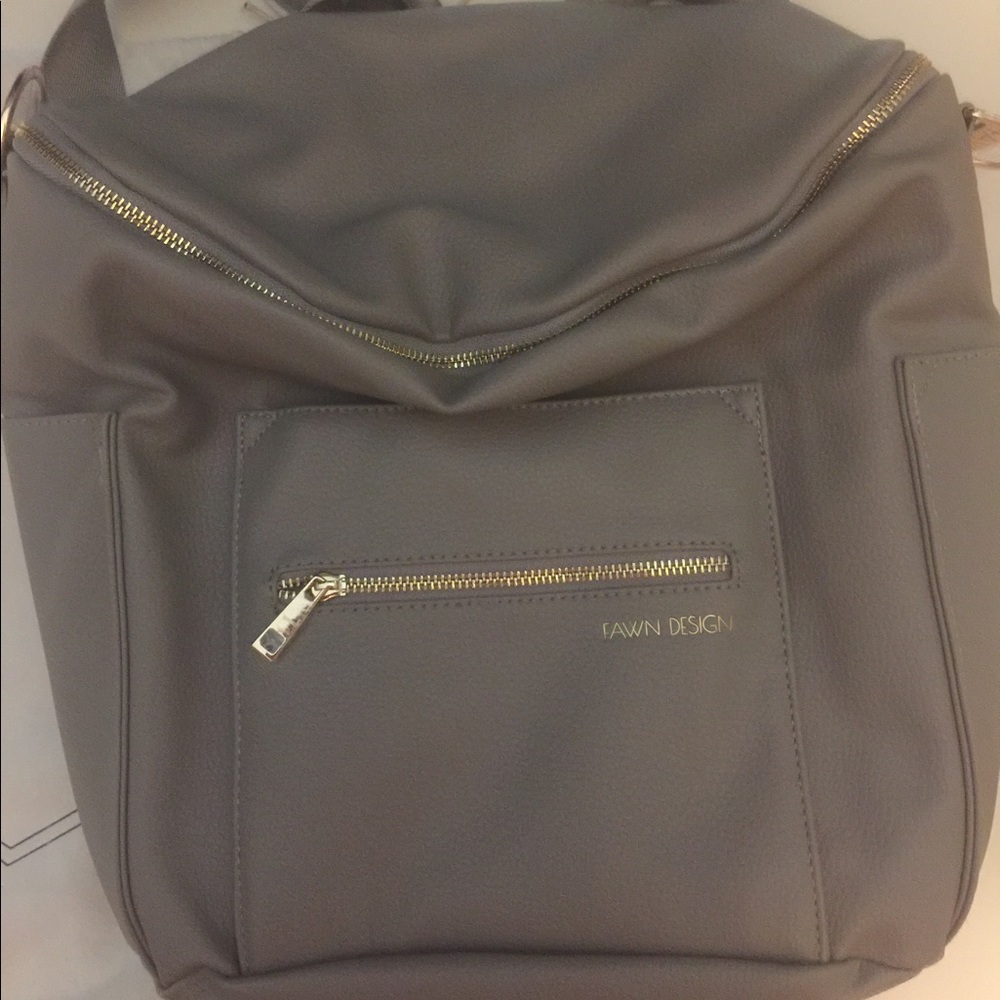 Fawn design diaper bag, Gray