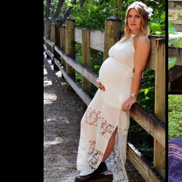 DONATED🚛 White crochet maxi - Picture 2 of 4