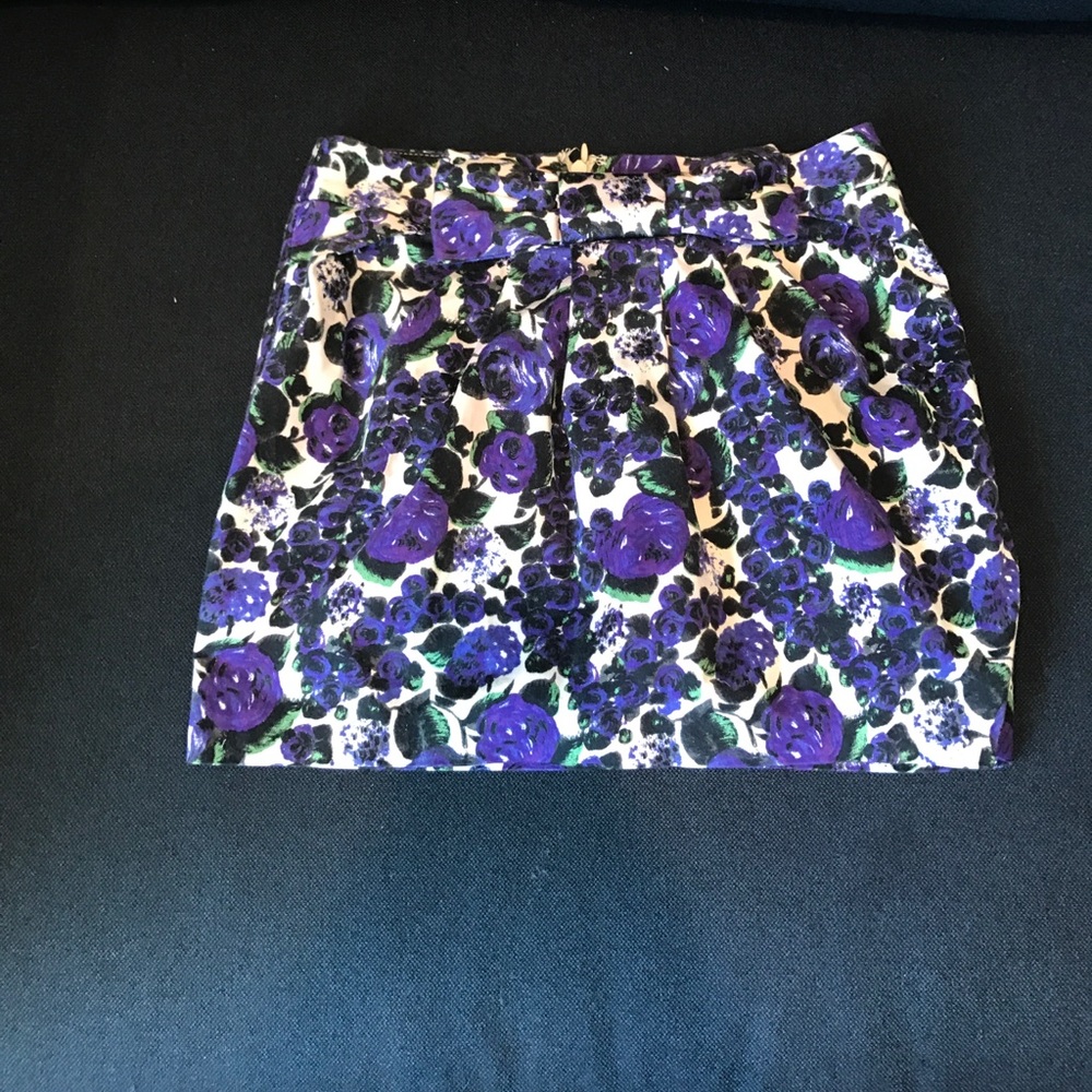 Top shop violet mini skirt with bow detail