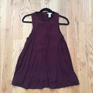 hm maroon tunic
