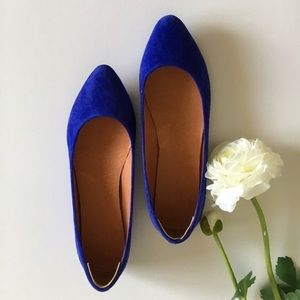 Madewell cobalt suede sidewalk skimmers!!!