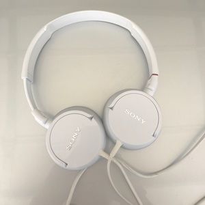 White sony headphones!