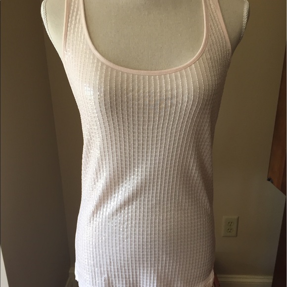 J Crew Light Pink Sequin Tank - Picture 2 of 8