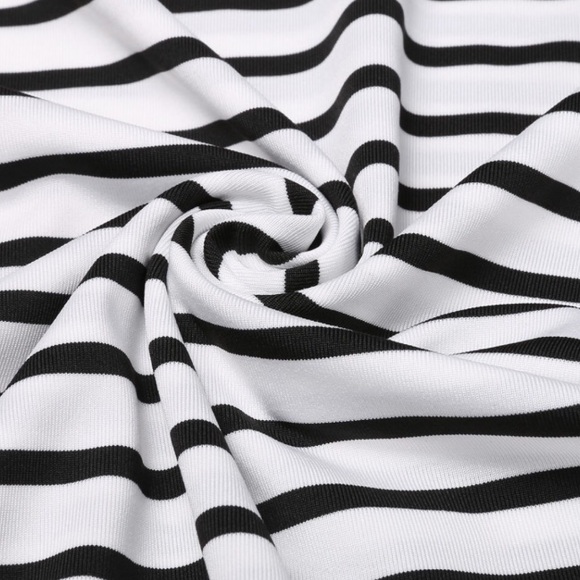 Striped Bodycon Mermaid Maxi Dress - Picture 5 of 6