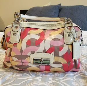Coach Kristin Chain Link print Satchel