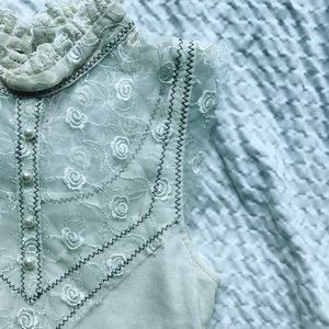 Free People sleeveless, lace, top