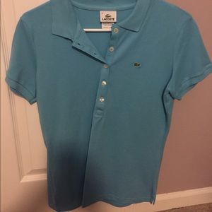 Lacoste blue polo size 42 (women's M)