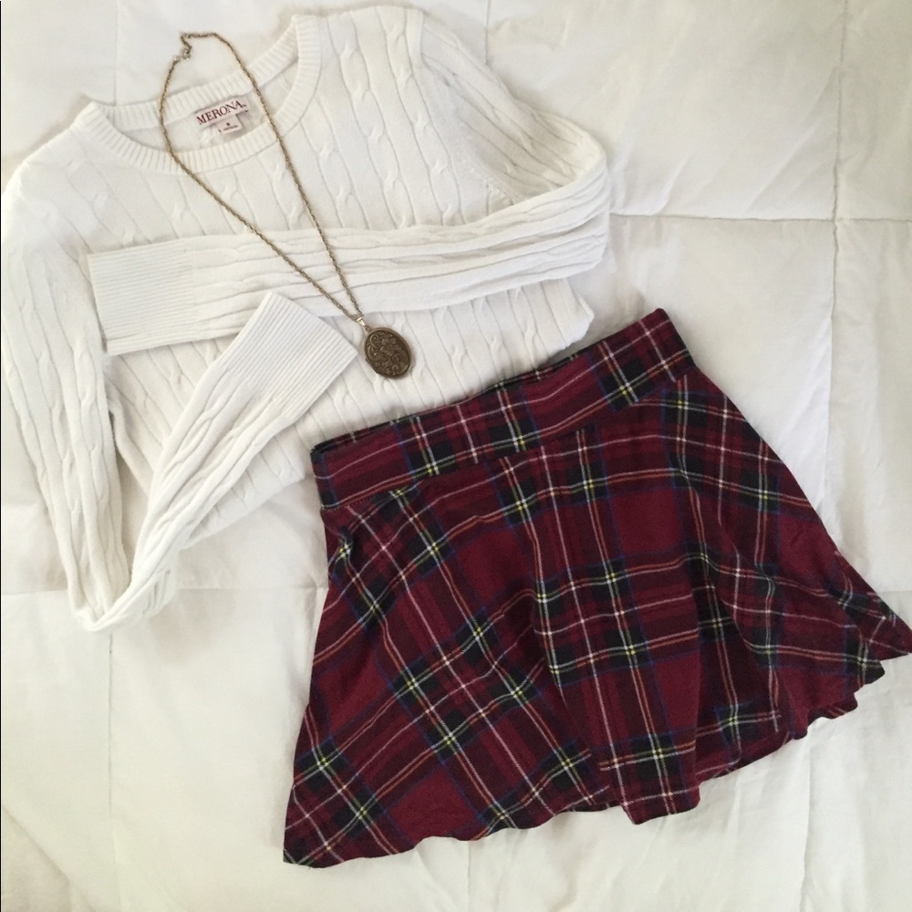 Plaid print Skater skirt!