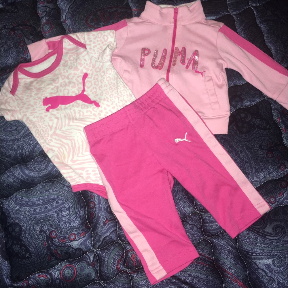 0-3 month girls Puma jumpsuit
