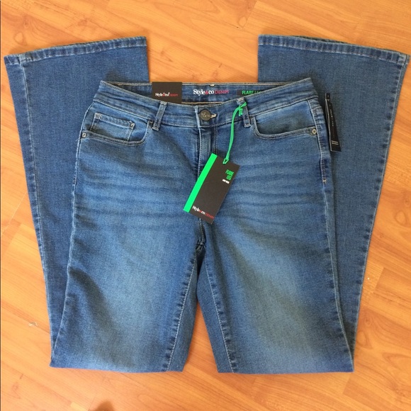 Style & Co. Jeans Nwt Style Co Lowrise Flare Leg Short Jeans Poshmark