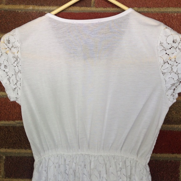 Girls White Lace Dress - Picture 5 of 5