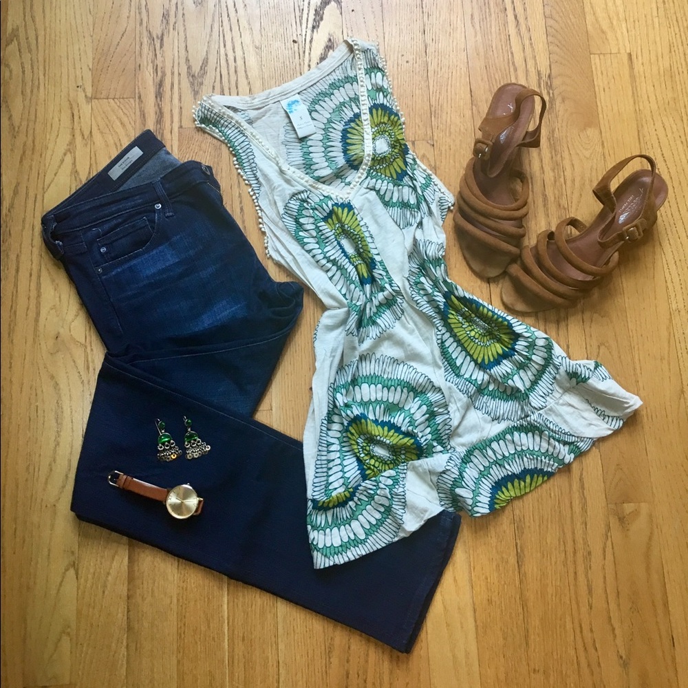 🎊ON SALE🎊Anthropologie vibrant green top