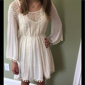 Soft white tunic dress