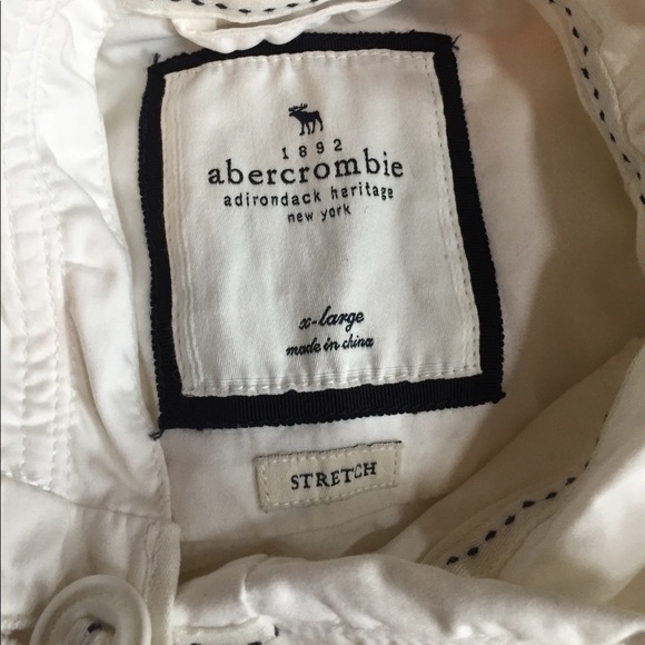 Kids abercrombie White hooded jacket - Picture 3 of 4