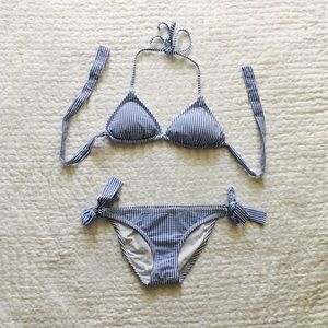 J.Crew Seersucker Bikini