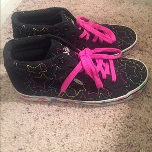 Punkrose Shoes - Punkrose Black with Stars High tops Punkrose Shoes - Punkrose Black with Stars High tops