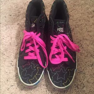 Punkrose Shoes - Punkrose Black with Stars High tops Punkrose Shoes - Punkrose Black with Stars High tops