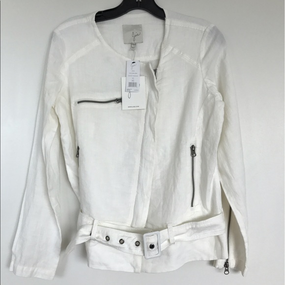 White linen Joie summer jacket. Never been worn!
