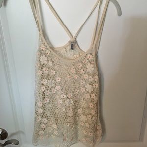 Ecoté mesh floral tank