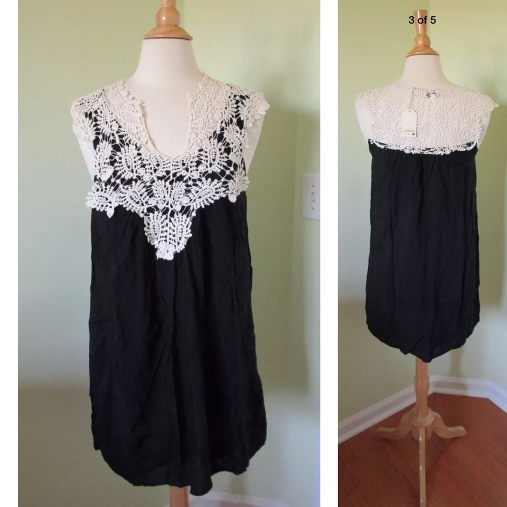 JodiFL Boutique Crochet Tunic Swing Dress Small S