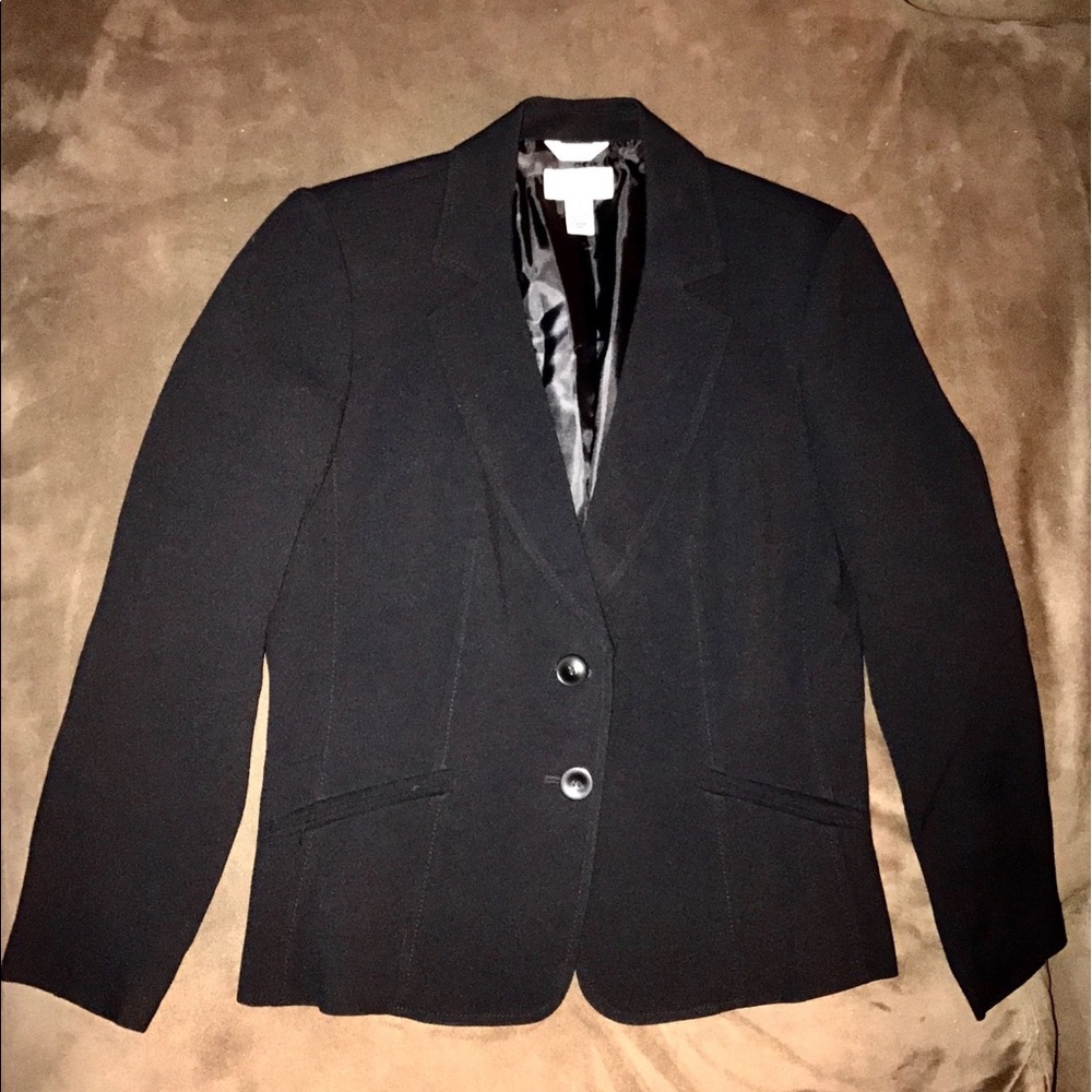 Talbots Petites Size 8P Black Jacket Blazer