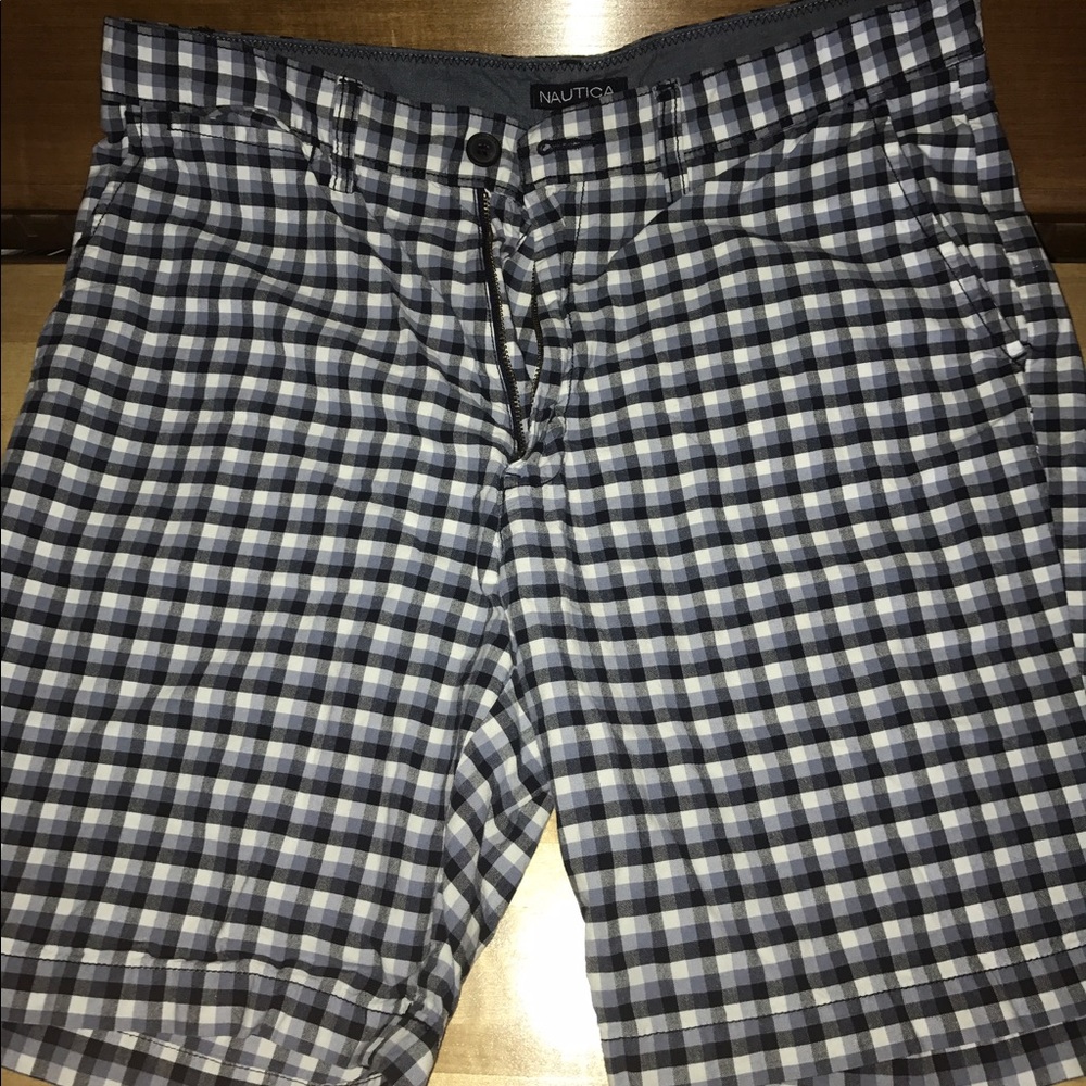 Nautical plaid shorts