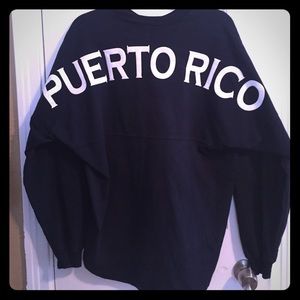 Puerto Rico Navy Yoke Sweatshirt