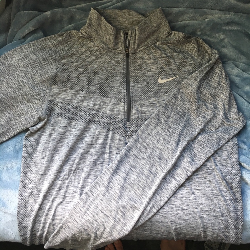 Nike Dri-Fit 3-quarter Zip Up Long Sleeve Running