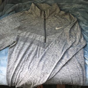 Nike Dri-Fit 3-quarter Zip Up Long Sleeve Running