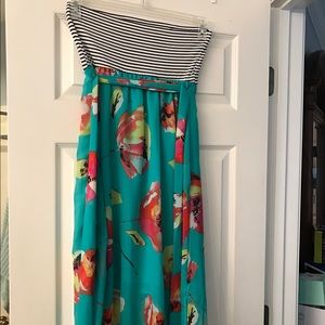 Xhiliration strapless maxi