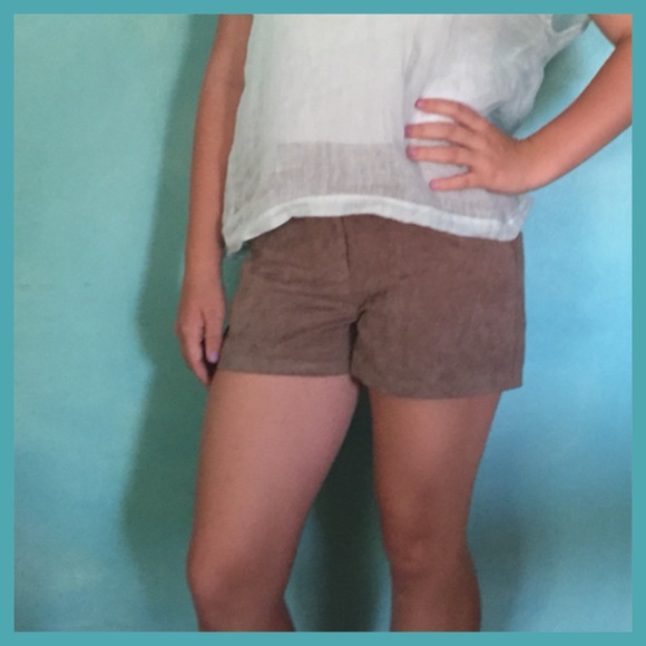 NWT faux suede fully lined dress shorts 🦋 - Picture 1 of 7