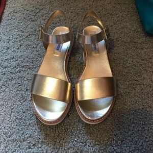 Steve Madden gold sandals