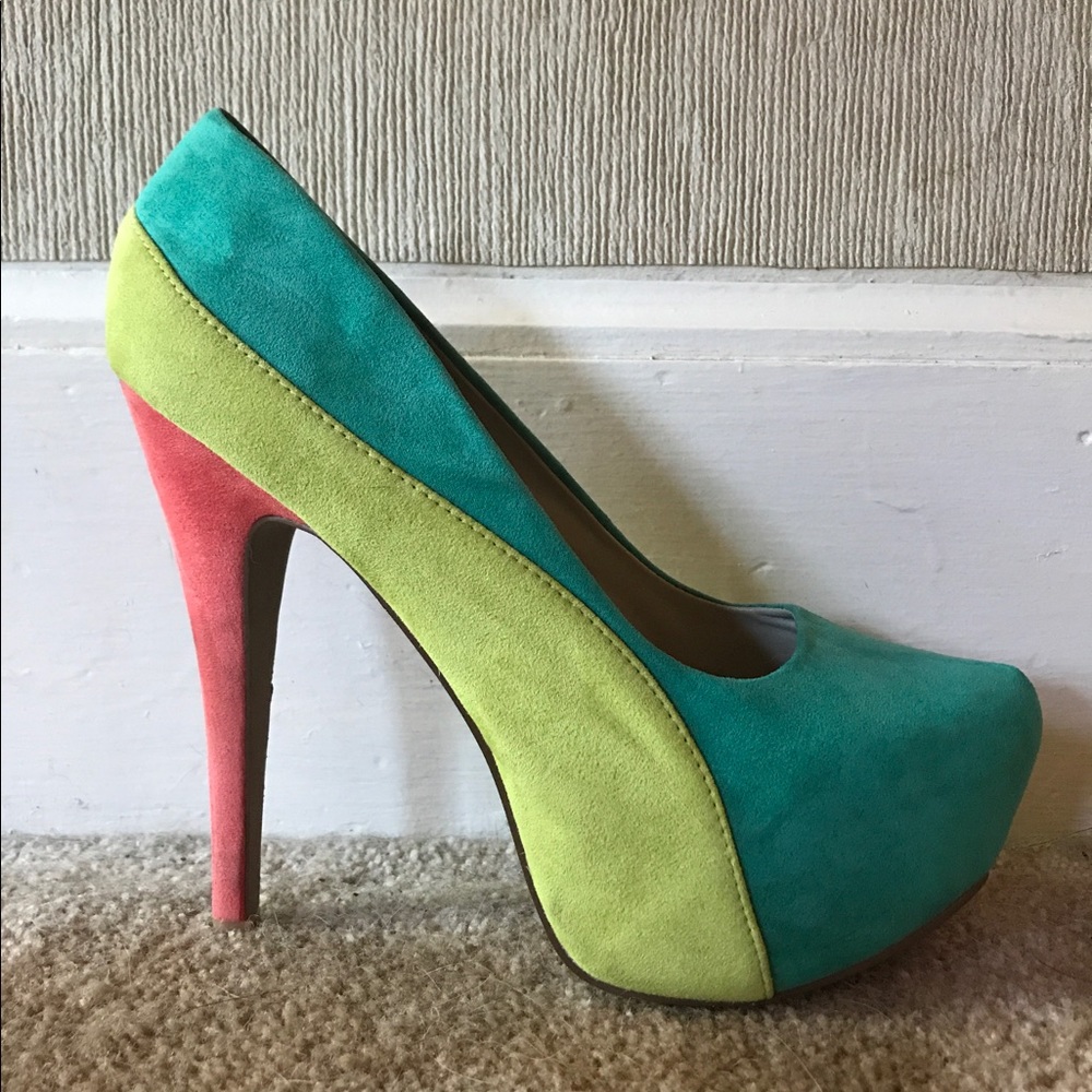 Multicolored 6 inch Heels