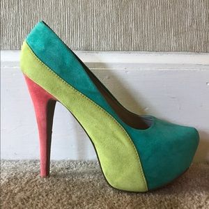 Multicolored 6 inch Heels