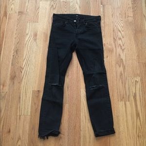 H&M black ripped skinny jeans!