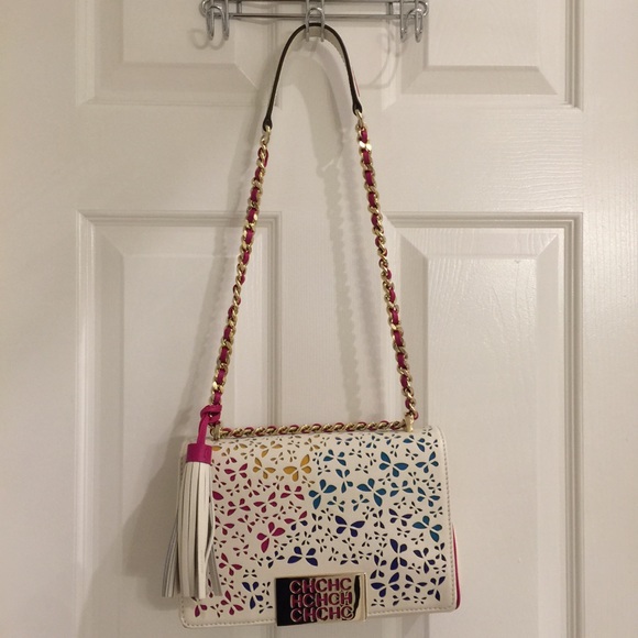 Carolina Herrera multicolor butterfly shoulder bag - Picture 6 of 8