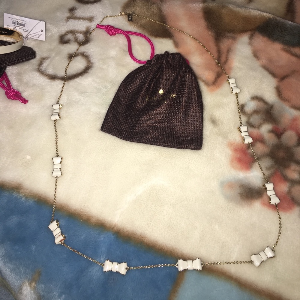 Kate spade take a bow scatter necklace