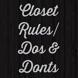 My Closet Rules