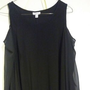 Long sleeved black dress