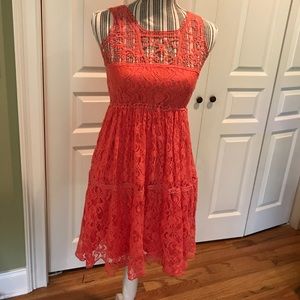 Lace tank dress
